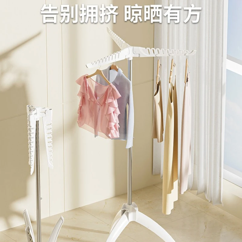 Great Premium Sturdy Foldable Floor Standing Clothes Drying Rack, No-Tool Assembly Required,Compact for Indoor Balcony & Bedroom