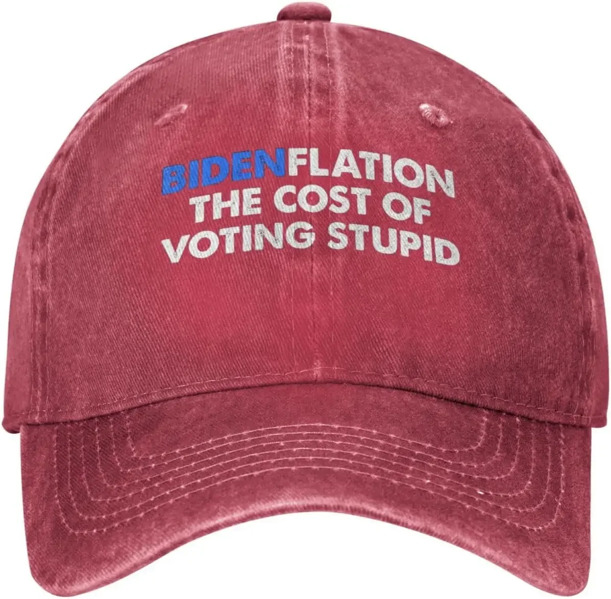 Bidenflation The Cost of Voting Stupids Hat Adjustable Funny Fashion Casquette for Men Women v