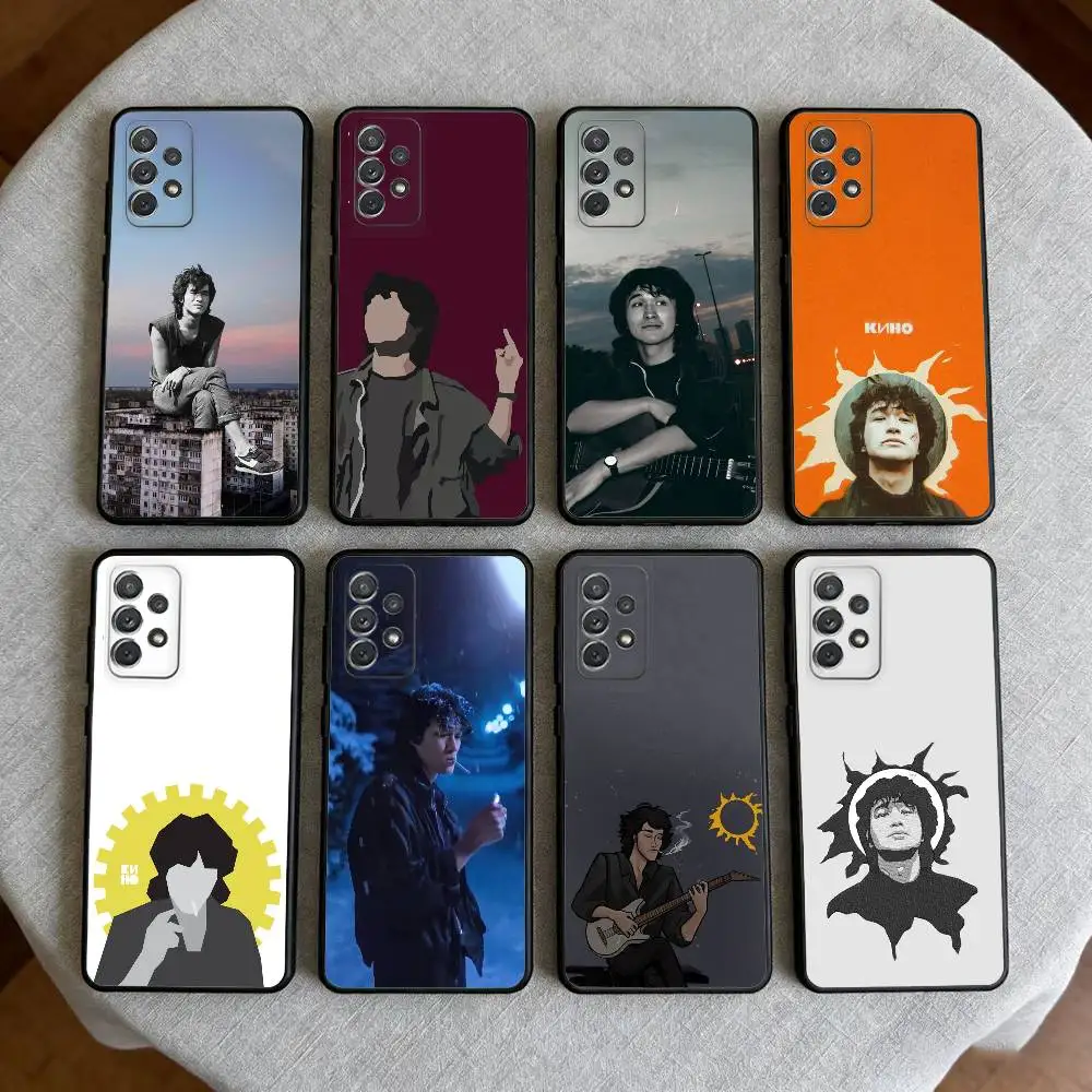 

V-Viktor T-Tsoi Cool Singer Phone Case For Samsung Galaxy A73,A72,A71,A70,A53,A52,A51,Soft Silicone Black Cover