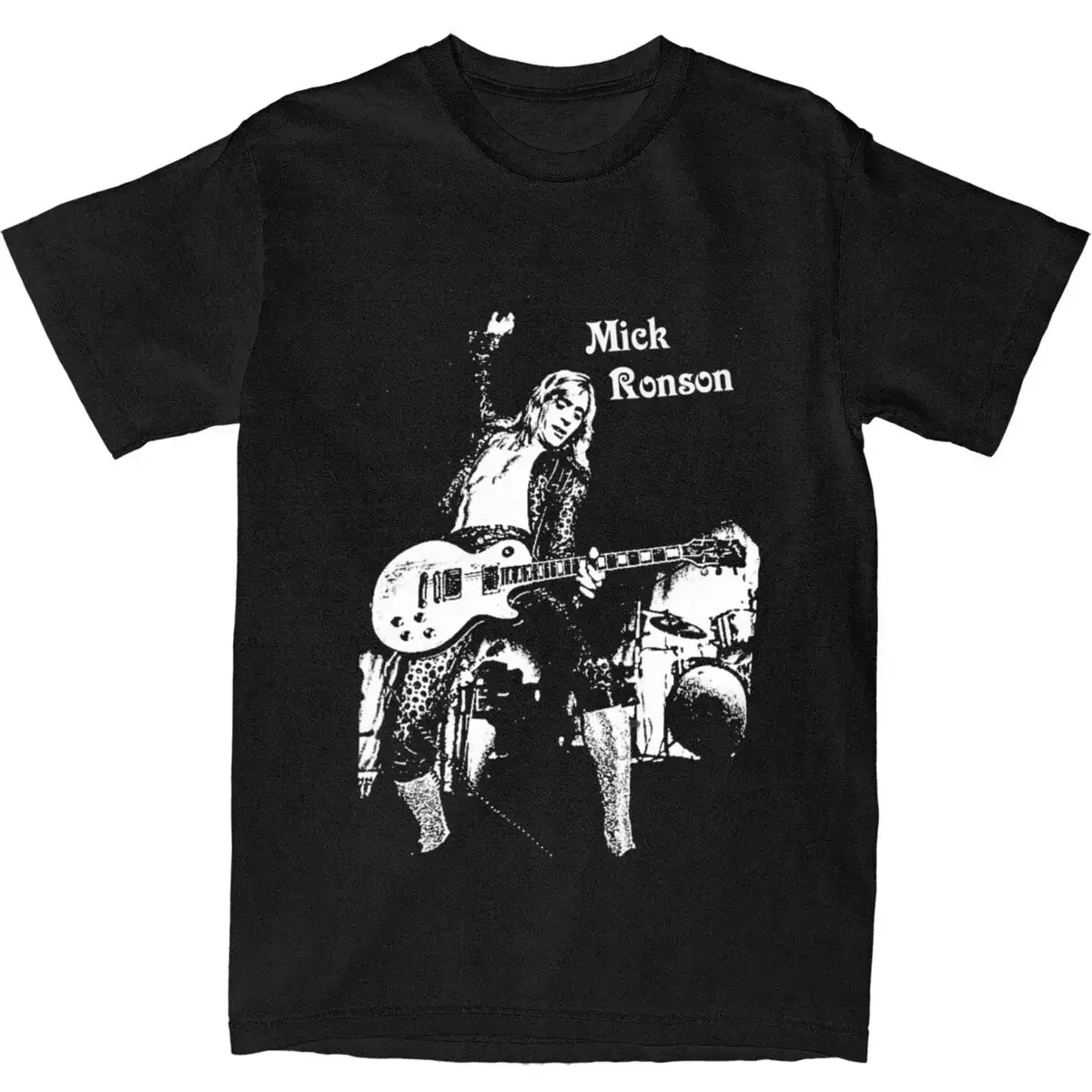 Vintage Ronson T Shirt Punk 70s Popular T Shirts Short-Sleeved Classic Tshirt Summer 100 Cotton Crewneck Oversized Clothes