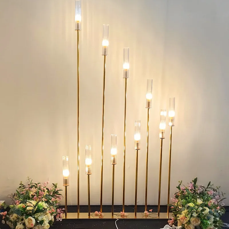 

Acrylic Crystal Wedding Backdrop Poles, Candlestick, Wedding Decoration, Factory Hot Selling, 5Pcs