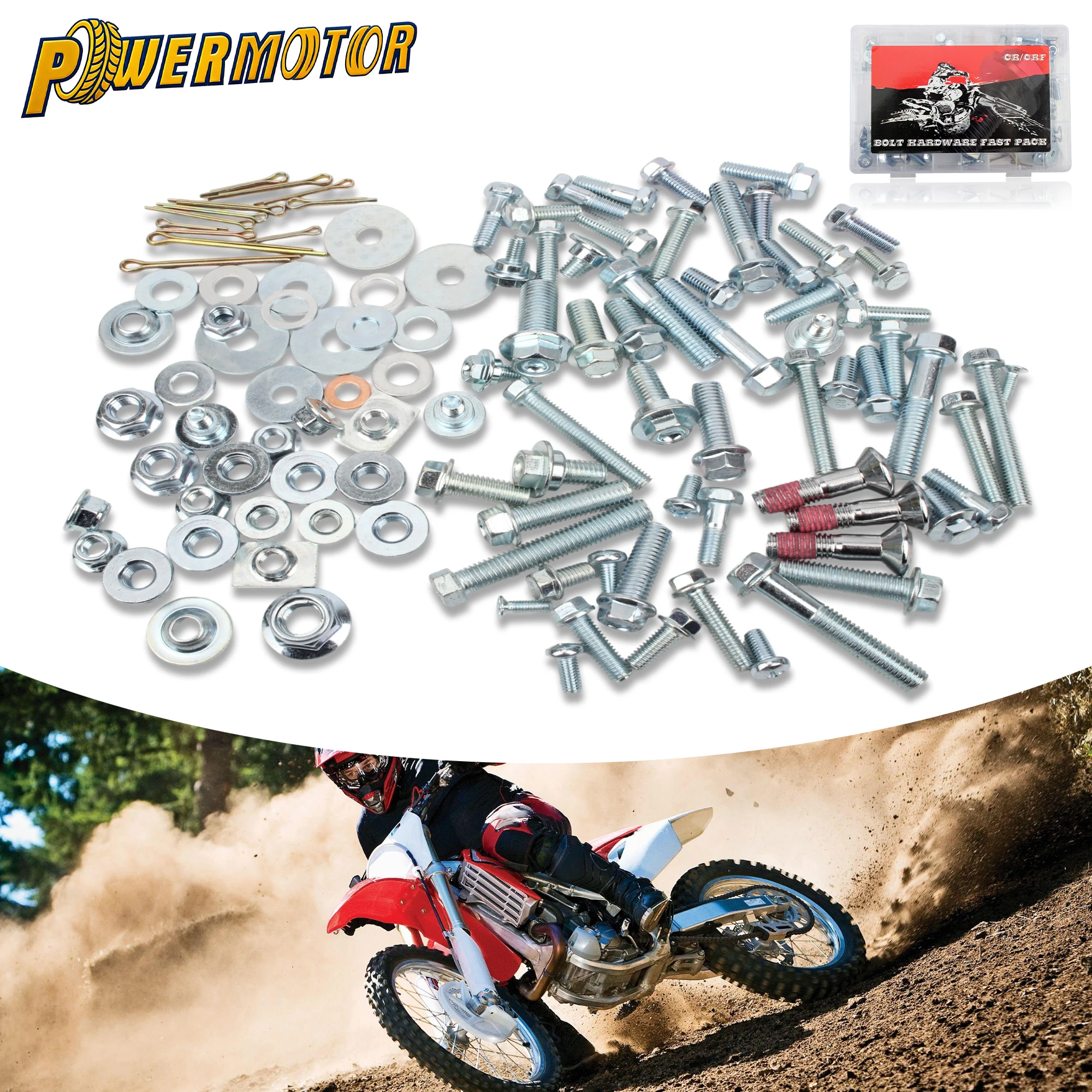 

Motorcycle Full Plastics Fastener Fairing Fender Bolt Screws Nuts Washers For Honda CR125 CR250 CRF250 CRF450 R X L XL 2003-2025