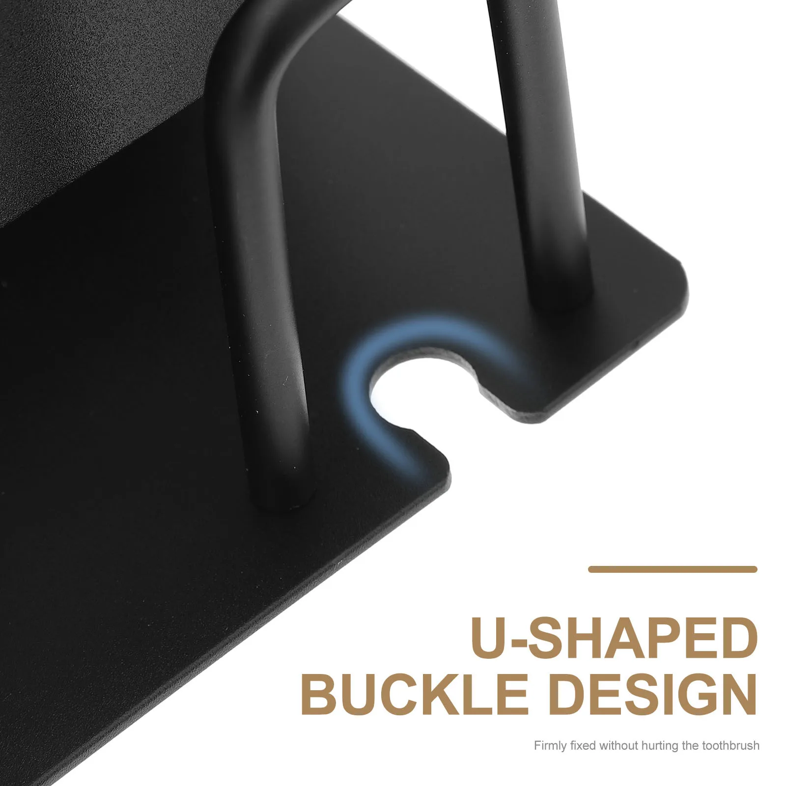 

Wall Mount Toothbrush Holder Space Aluminum Rustproof Bathroom Organizer For Toothbrush Toothpaste Electric Brush Cup