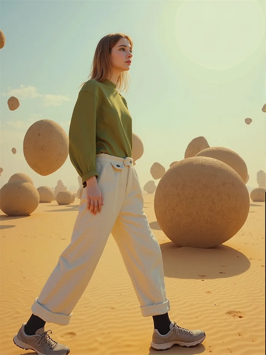 Pantaloni da donna Office Bianco Autunno Cucitura intrecciata Design dettagli da donna Caratteristica Elemento di moda Unico Interessante Moderno Contemporaneo