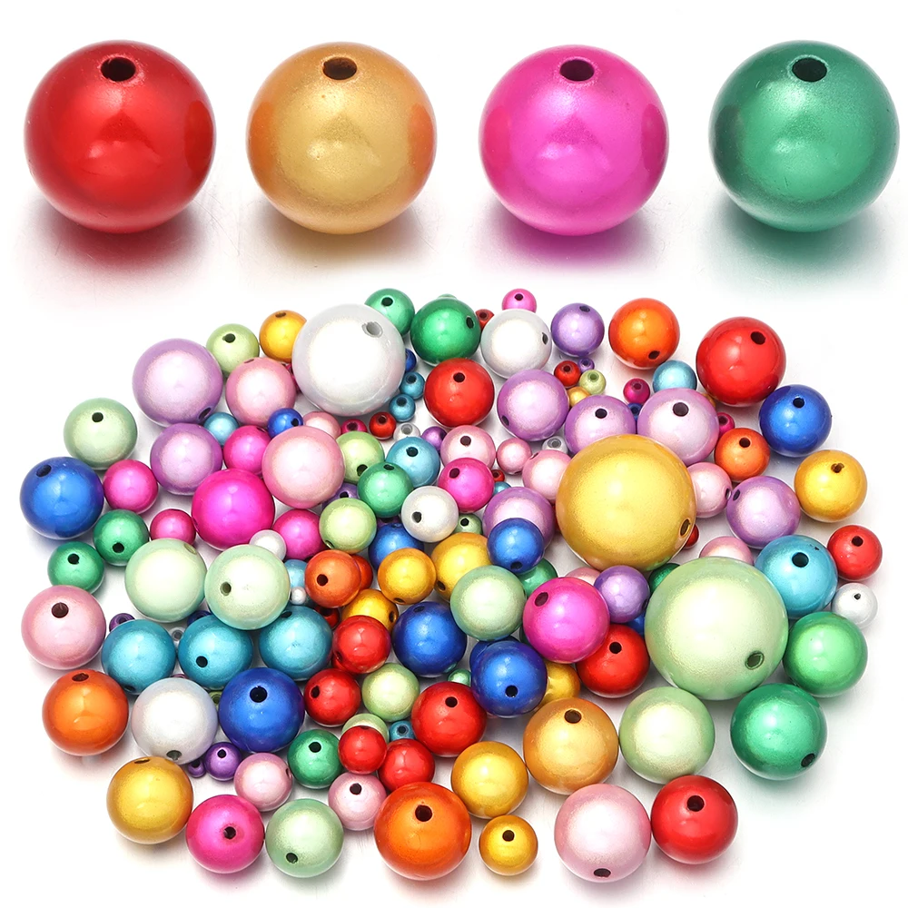5-100pcs/lot 4-30mm Colored ABS Reflective Beads 3D Illusion Miracle Bead Loose Spacer Acrylic Round Beads DIY Bracelet Necklace image 5
