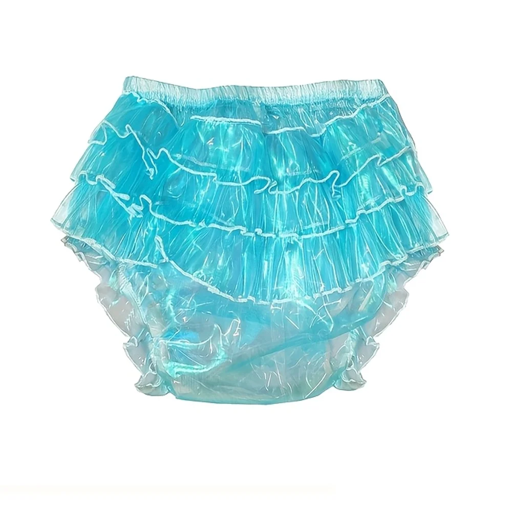 Organza & PVC  Adult Diaper Cover Fully Transparent  Incontinence Underpants Leak-proof Underwear ABDL