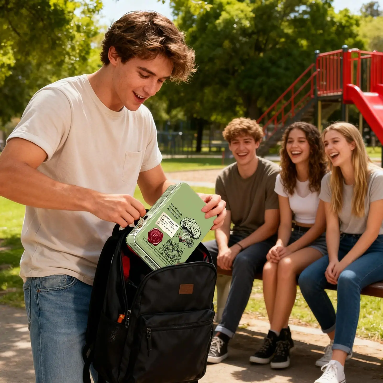 Fart Survival Kit Funny Prank Gag Gift Set with Wet Wipes & Tissues for Men, Family, Friends, April Fools & Birthday Gifts