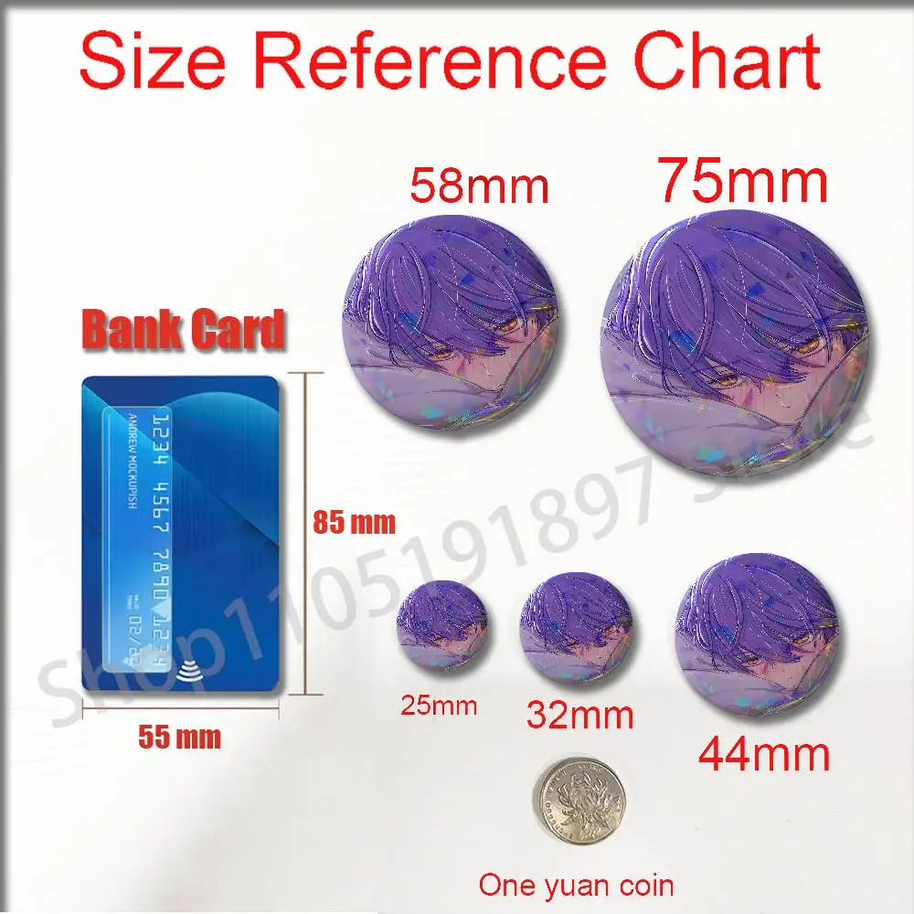 Leviathan O-Obey Me Game Insignia Badge Case For Decoration 44mm 32mm 58mm Brooch Button Round Pins