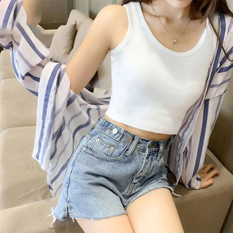 Summer Short Camisole Women's New All-Match Navel Sexy Bottoming Small Vest Women's Welfare Products Generation Wholesale