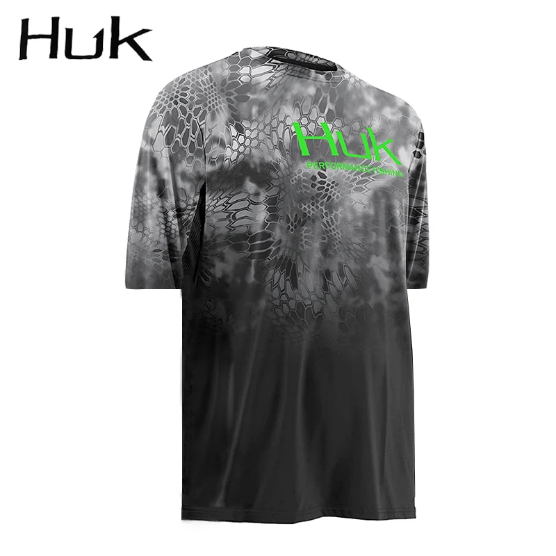 2023 HUK Fishing Shirts Men Summer Outdoor Short Sleeve Fishing Jerseys Fish Apparel Protection Breathable Angling Clothing