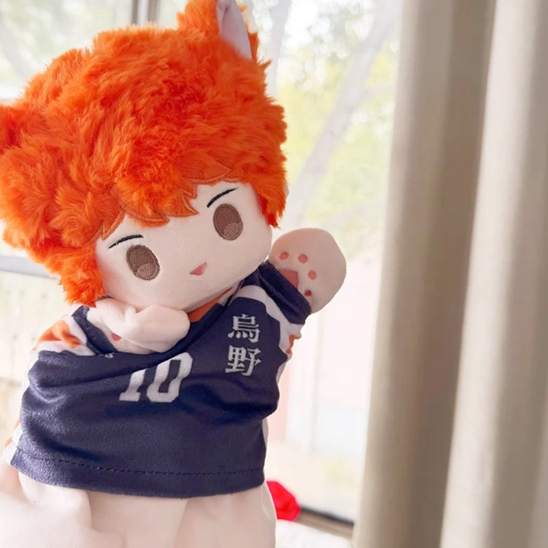 Ropa de marionetas de mano Haikyuu de dibujos animados, se puede quitar Hinata Shoyo Kozume Kenma Kuroo Tetsurou Kei Tsukishima, muñeco de marioneta de felpa
