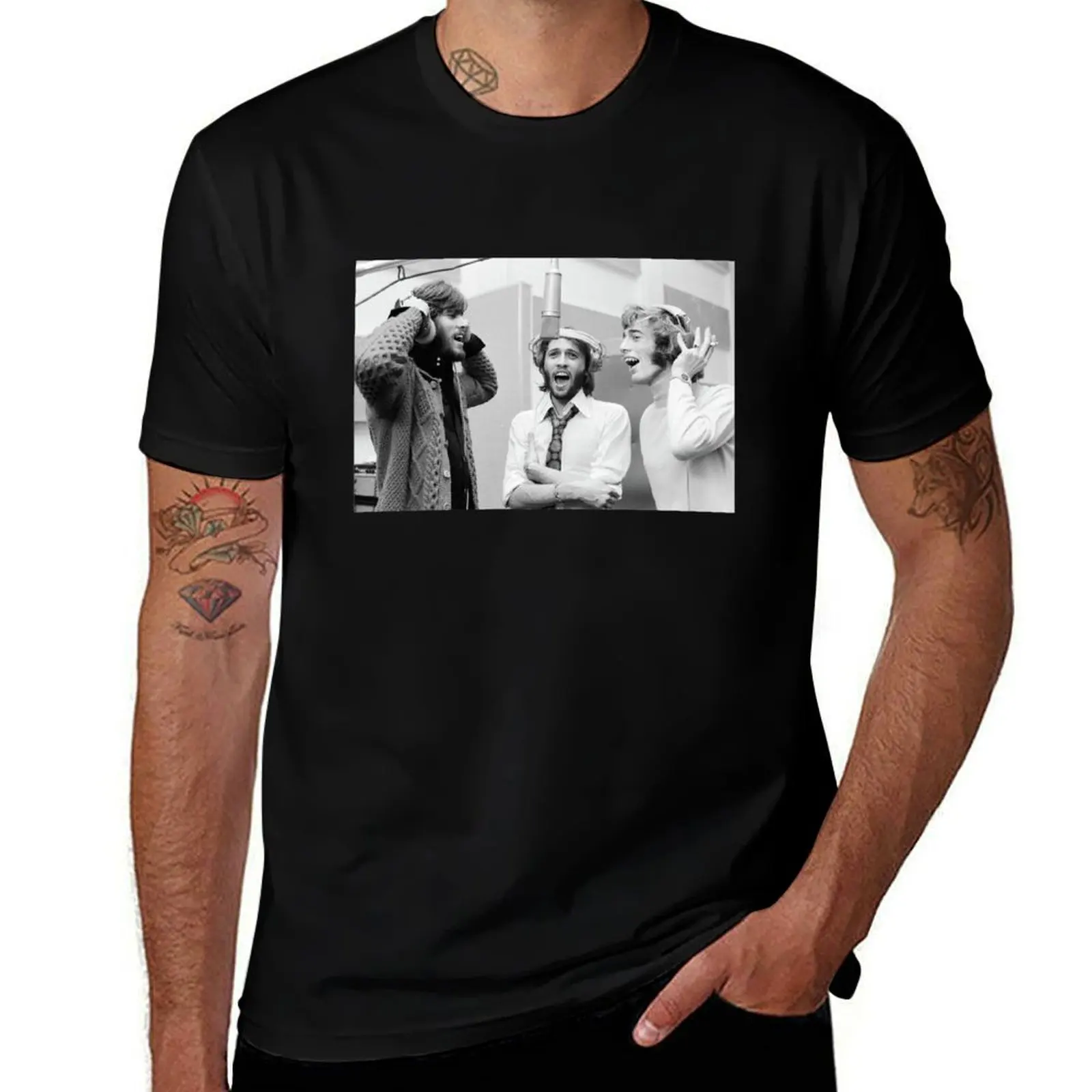 1970's Classic Bees Gees Wiston Casco T-Shirt Anti-Pilling Casual T-Shirt
