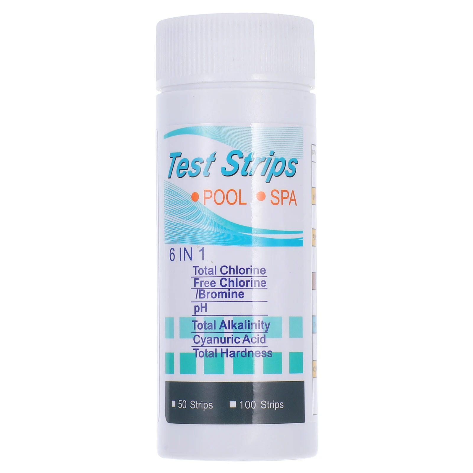 

50 Pcs Total Alkalinity Test Paper PH Papers for Water Quality Testing Hardness Cyanuric Acid Chlorine Strips Aquarium