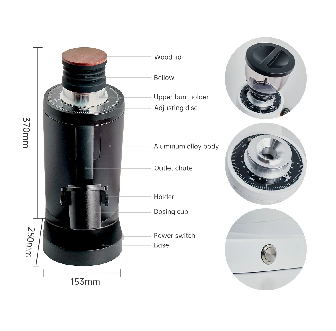 Professional DF83 Espresso Bea - đánh giá và giá Coffee Extraction Equipment