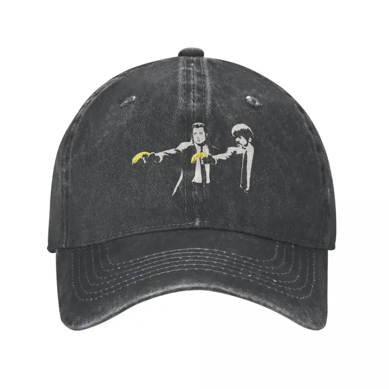 Y2K Classic Banana And Quentin Tarantino Pulp Fiction Baseball Men Women Distressed Denim Sun Outdoor Running Golf Hats Cap