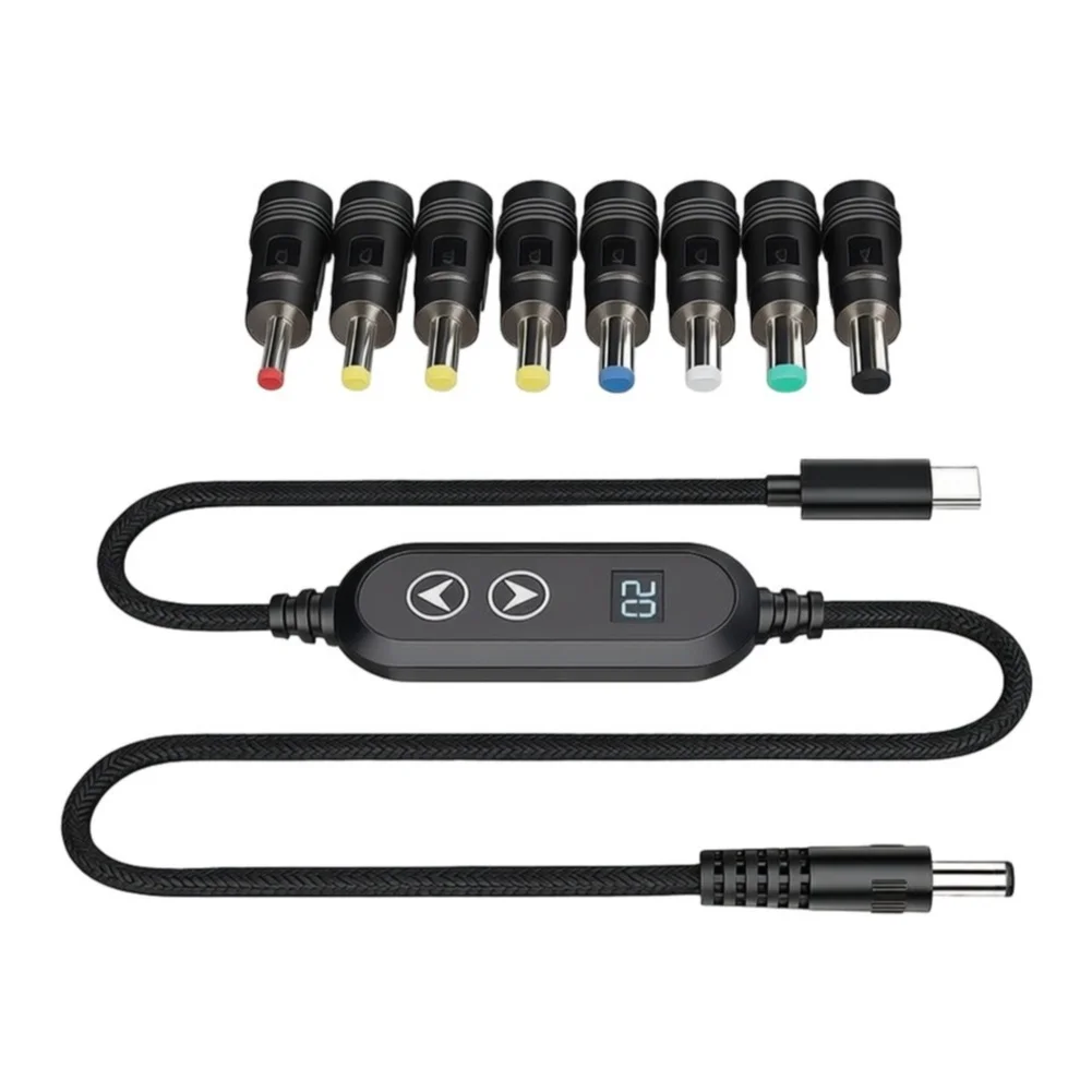 100W For Type C To DC Converter Power Cord For Routers Computers Decoy 5V 9V 12V 15V 20V Output Adjustable Voltage Regulator