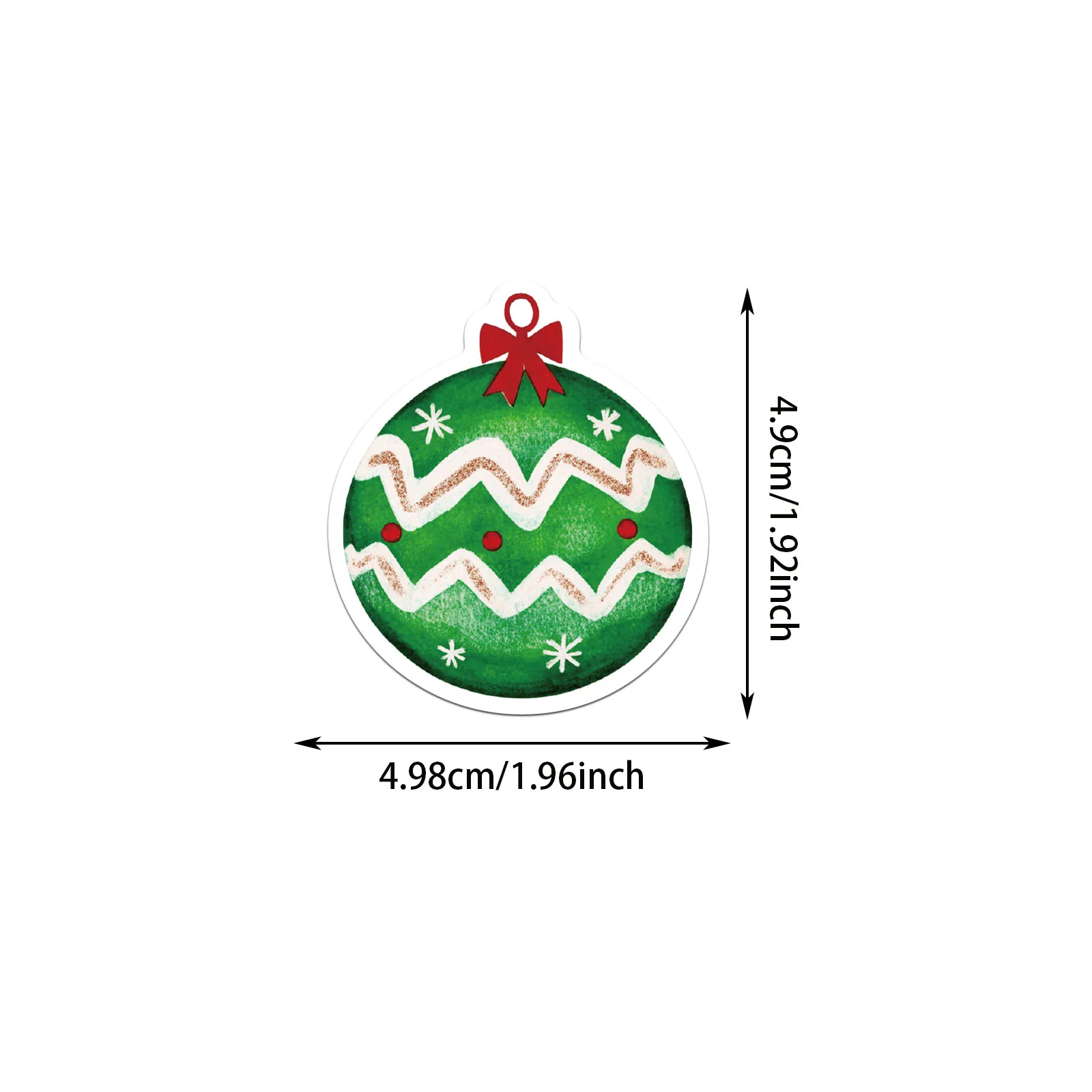 56 個クリスマスボールステッカー絶妙なハンドヘルドアカウント材料電話ケースラップトップスーツケース水カップ防水ステッカー