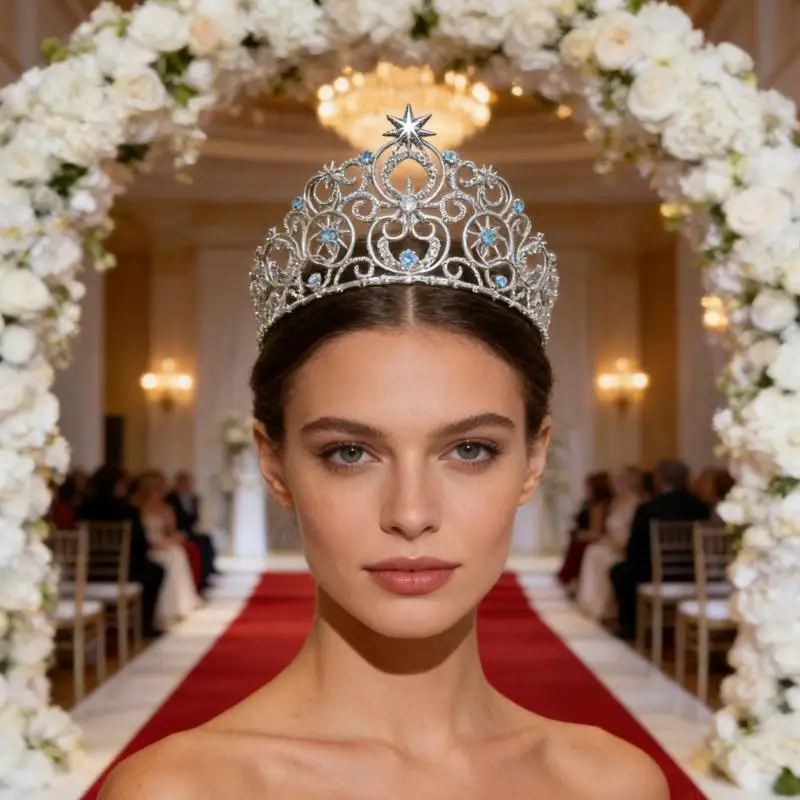 

31BF Fashionable Hair Accessory For Bride Headwear Props For Various Theme Event