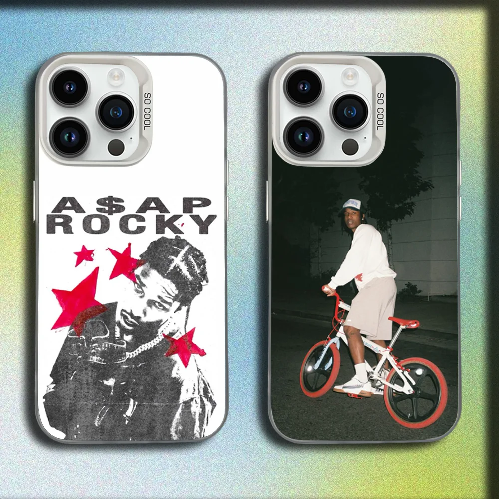 

Rapper A-ASAP Phone Case For iPhone 16,15,14,13,12,11,Mini,Pro,SE,MAX White Matte Shockproof Cover