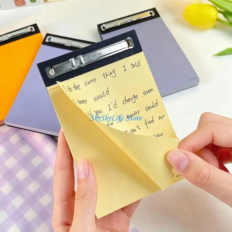 E65E Multipurpose Adhesive Note Office School Essential Bright Lined Notepads Quality Paper Easy Peels Reposition