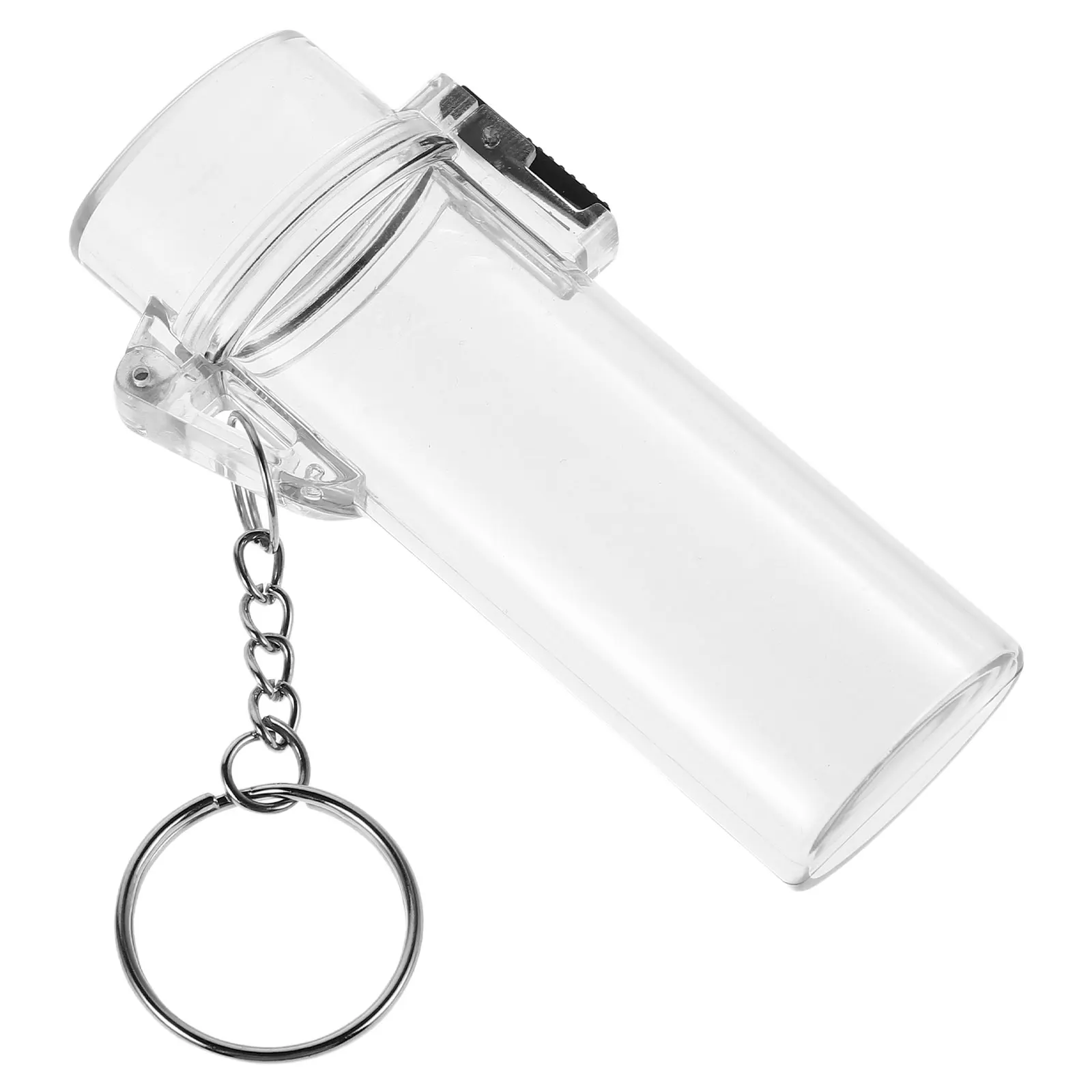 

Waterproof Lighter Protective Case Portable Smoke Travel Lighter Case Clear Keychain Sleeve Travel Cover Lightweight Portable