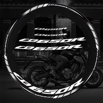 ホンダcb650rおよび650r用の反射性モーターサイクルホイールタイヤステッカー,ハブステッカー,リムストライプテープ,アクセサリー