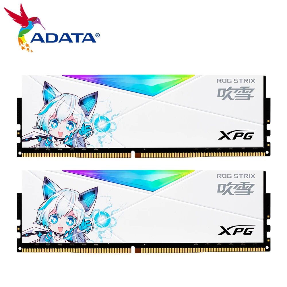 Two PCS ADATA ROG STRIX XPG D50 DDR4 3600MHz 8GB*2 16GB *2 Memoria ram RGB 288-Pin DDR4 SDRAM Memory Desktop RAM Stick