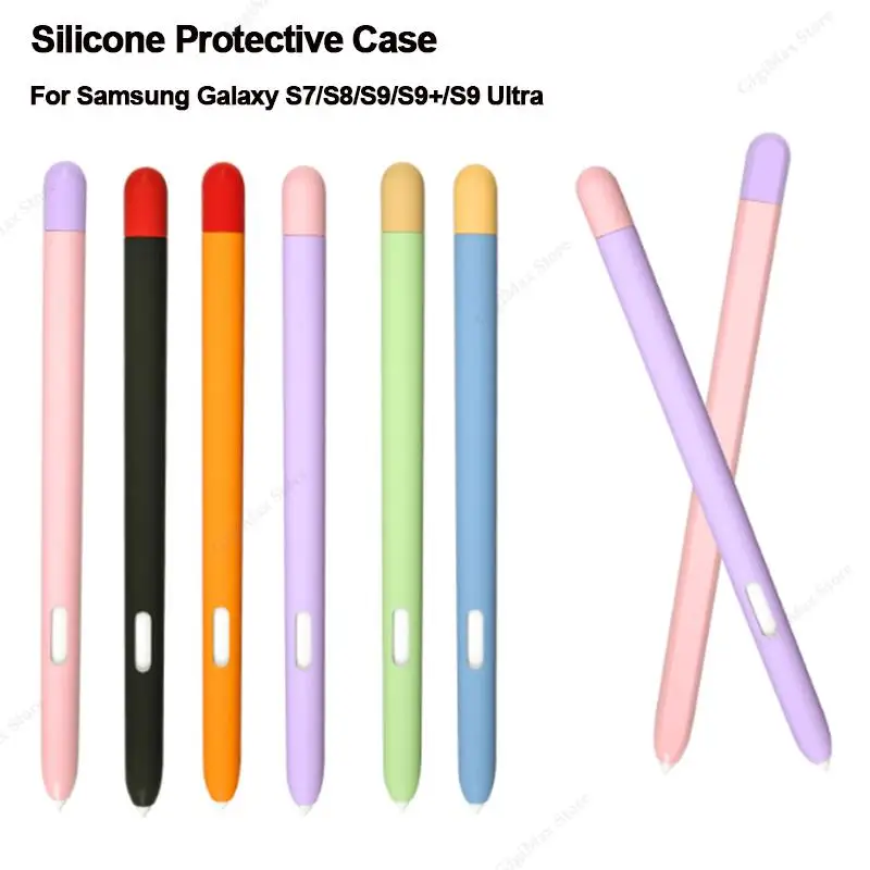 

Silicone Tablet Stylus Pencil Case For Samsung Galaxy S7 S8 S9 Plus Ultra Cover Screen Touch Pen Protective Case S7 S8 S9+ Ultra