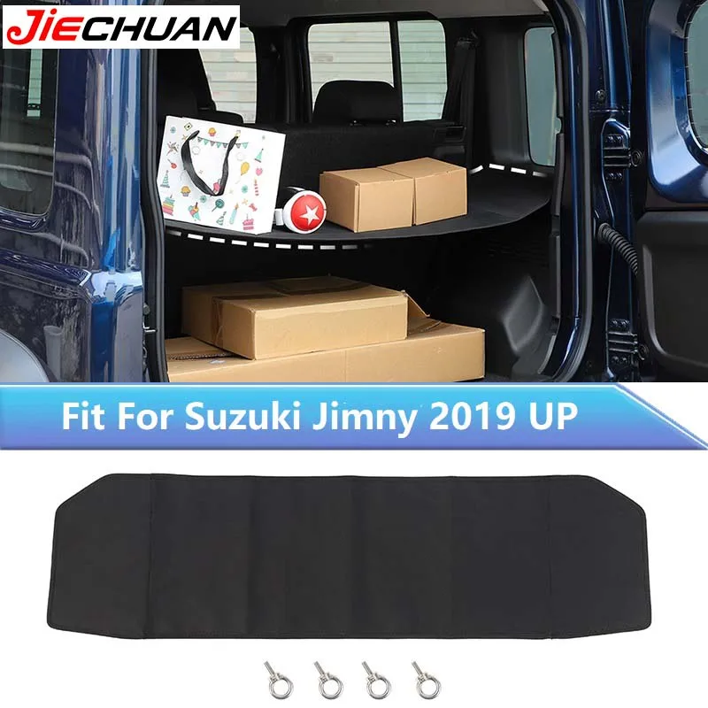 

JIECHUAN Oxford Cloth Car Trunk Curtain Luggage Organizer Tray Fit For Suzuki Jimny 2019 UP Auto Interior Storage Accessories