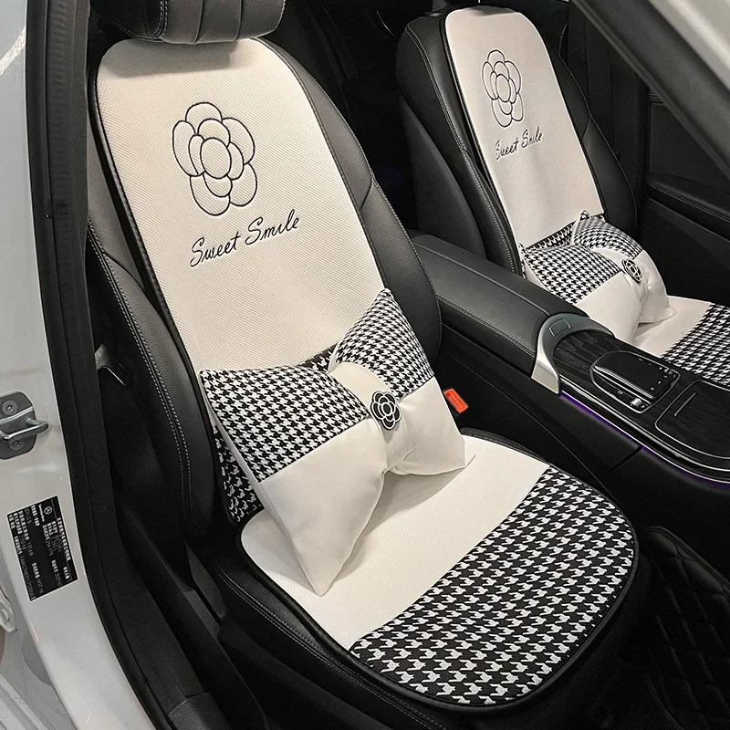 

New Simplicity Car Seat Cushion Fashion Breathable Ice Silk Car Seat Cushion Cover Decoration Dust Proof Interior Accessories