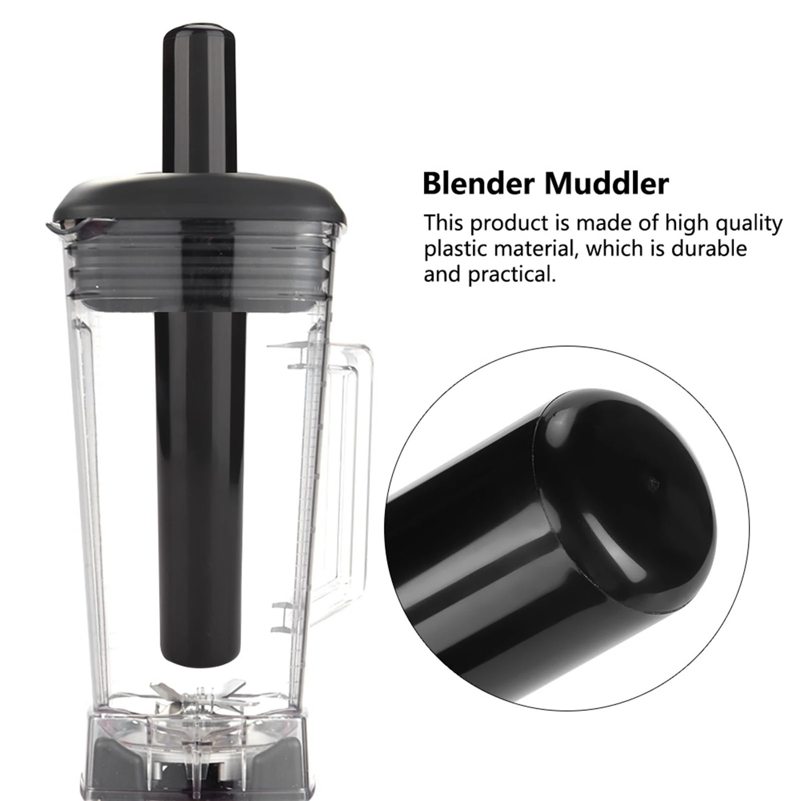 Blender Muddler Cooking Machine Accessories General Blender Tamper Plastic Muddler for Blender Mixer 24cm Plastic Blender Tamper