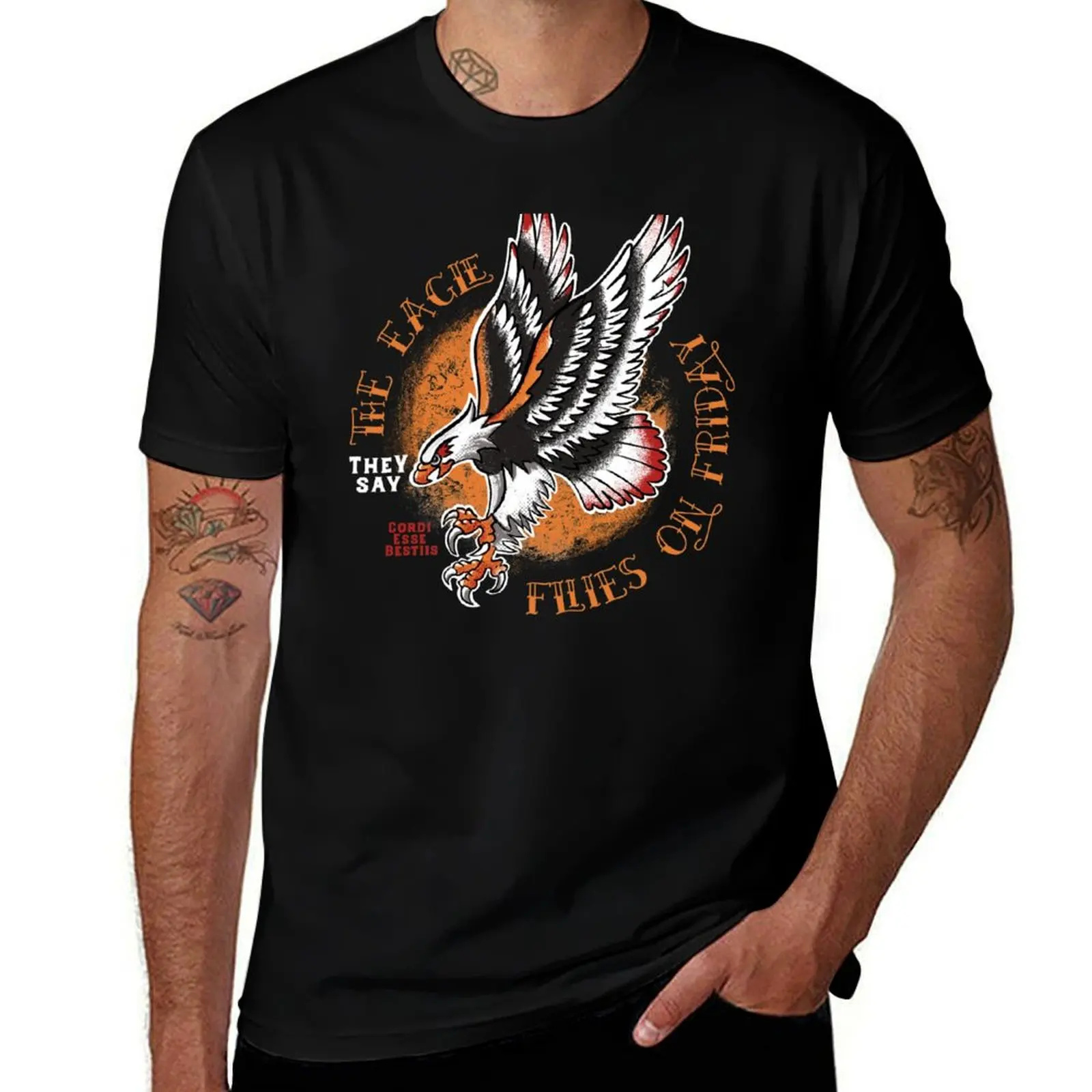 

The Eagle flies on Friday T-Shirt t shirts for man slim fit t shirts for man pack cotton funny t shirts man T-Shirt