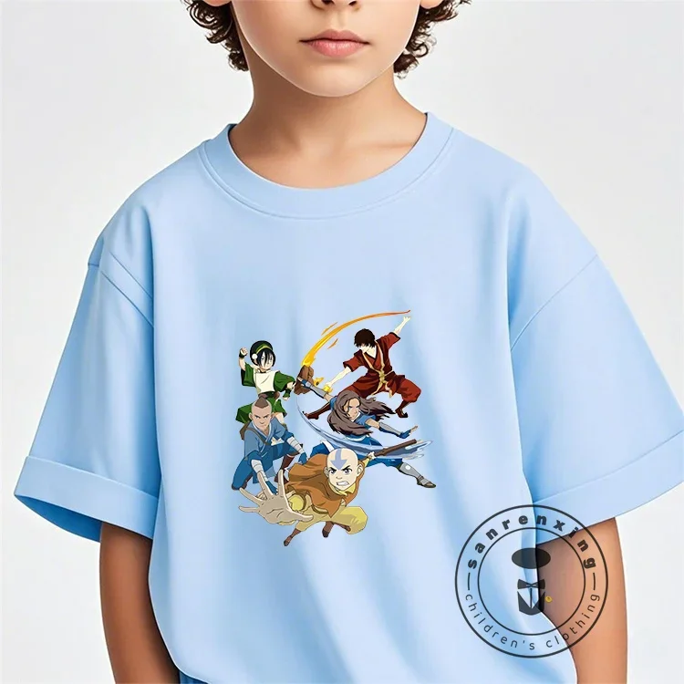 

The Avatar 100% Cotton Children's -Shir T Shirt Brands 2025 Kids Spring Clothes Baby Summer Clothes Tops Girls