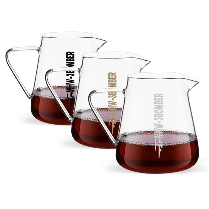 

MHW-3BOMBER Coffee Server For Pour Over Coffee & Tea 500ml Glass Carafe Heat Resistant Glass Coffee Drip Pot Kitchen Accessories