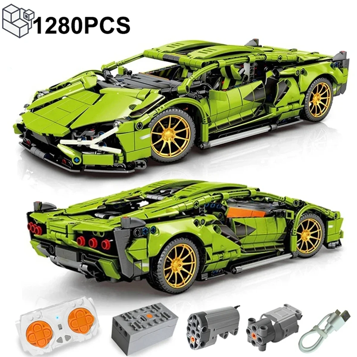 City Technical Famous Racing Sport Car Model Building Blocks Mechanical Speed Vehicle Supercar Brick Puzzle Toys Kid Adult Gifts