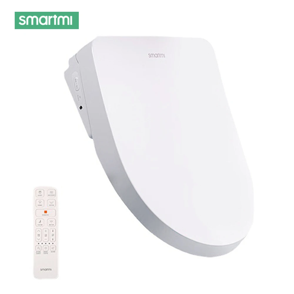 

Toilet Seat cover Smartmi Smart Heated Bidet Toilet Seat with Remote Warm Air Dryer Water Wind Temperature Adjustable