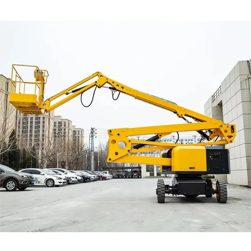 Electric Self-propelled Curved Arm Lift Folding High-altitude Elevator Lifting Platform Aerial Work Lifting Equipment