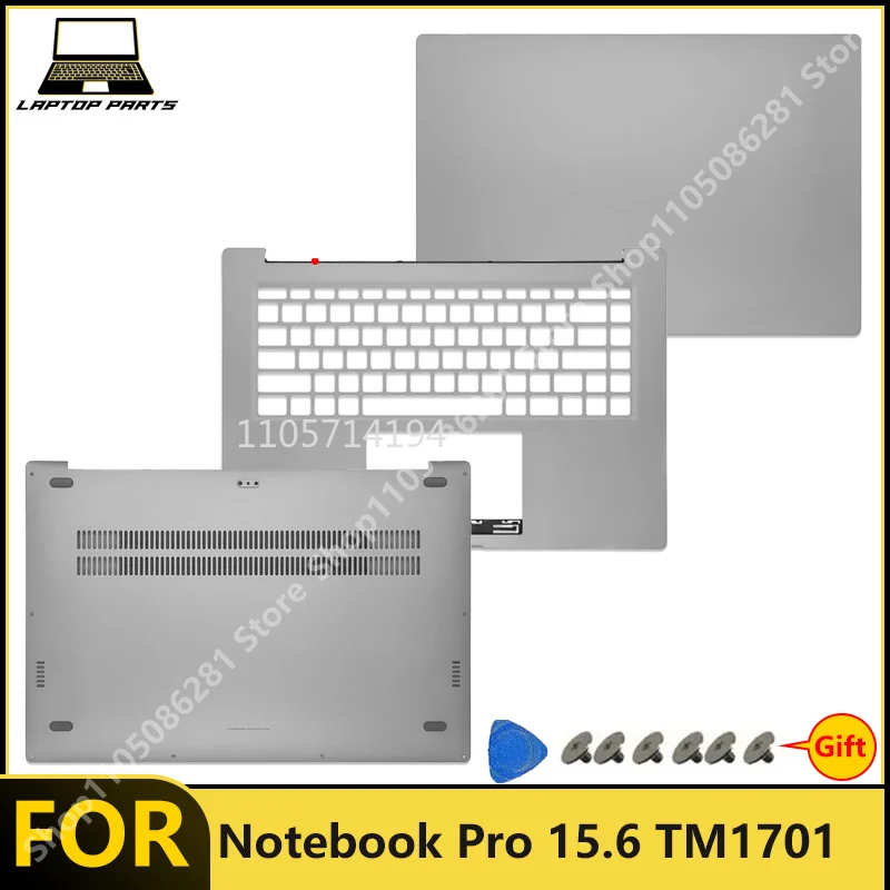 For Notebook Pro 15.6 TM1701 LCD Back Cover /Top Shell Hinge Cover Palmrest Bottom Case New Replacement Parts