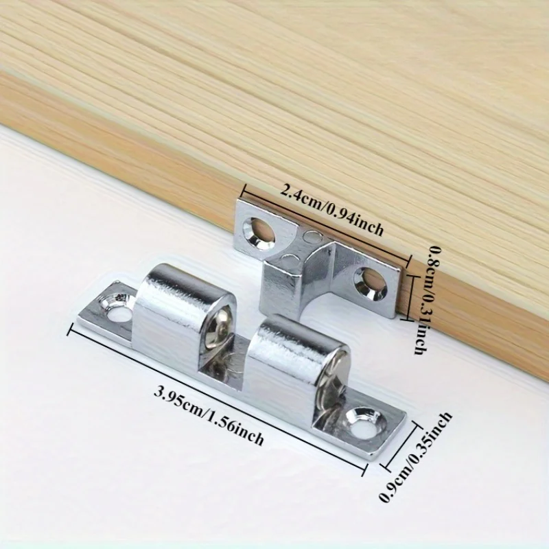 4pcs Door frame bead lock, wardrobe bead lock, industrial equipment door bead lock, card type steel ball positioning buckle
