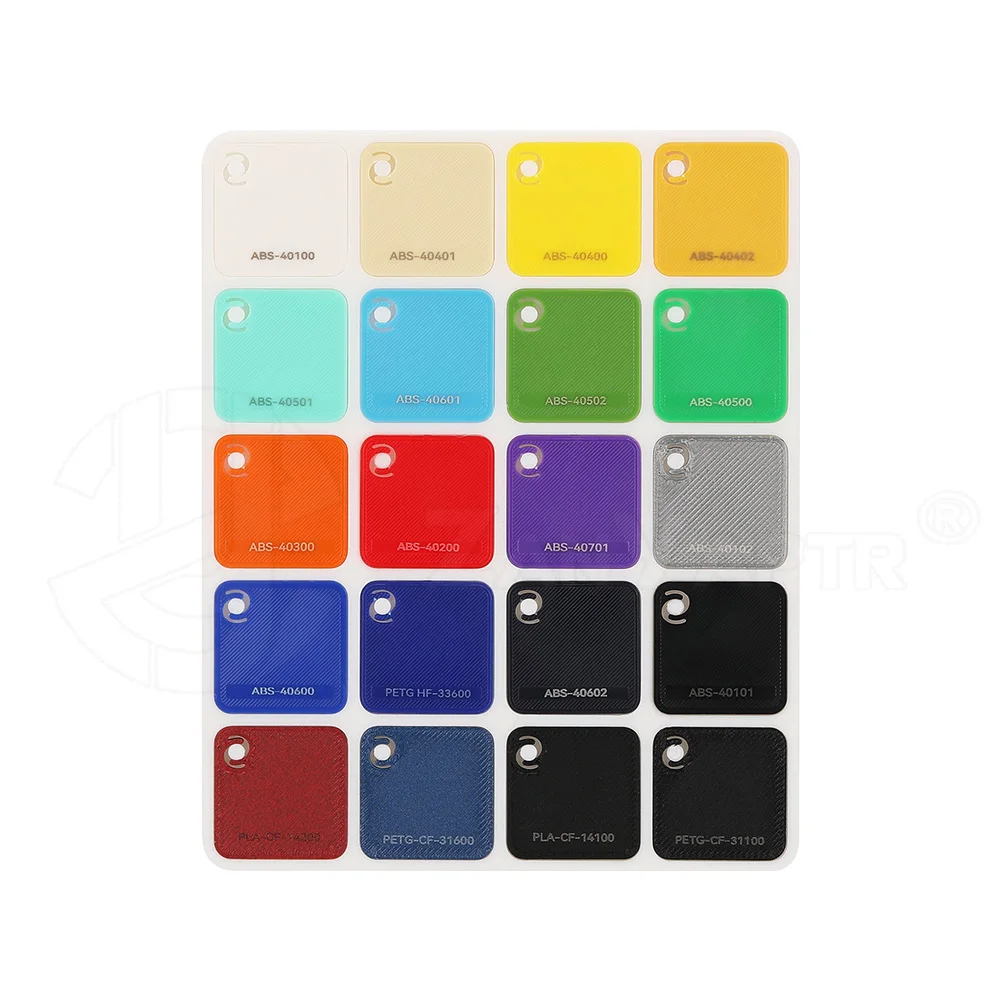 

For Bambu Lab Filament Color Swatches 24*24mm 80pcs 3D Printing Consumables Color To Choose The Desired Type And Color