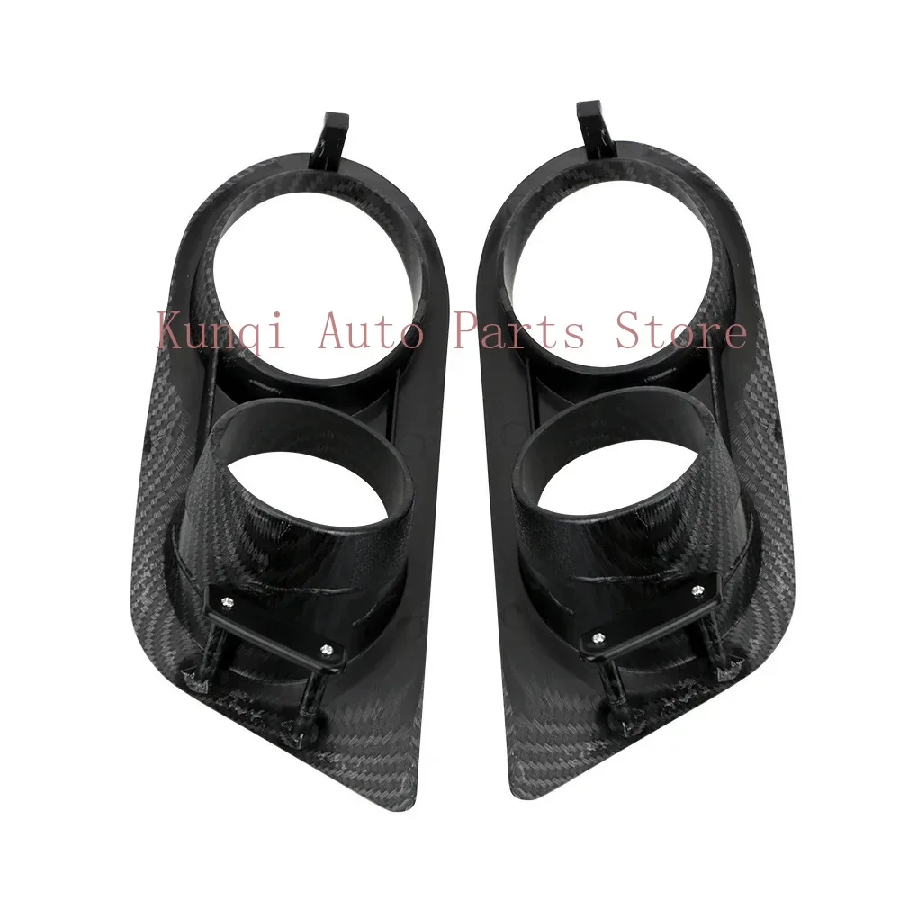 2x Osłona lampy przeciwmgielnej przedniego zderzaka do BMW E46 M3 2001 2002 2003 2004 2005 2006, samochodowa kratka z dwoma otworami, wlot powietrza, styl wyścigowy