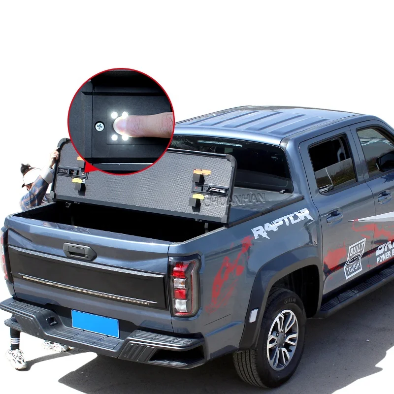 

Benext Hard Folding Tonneau Cover for 2013-2024 F-150 Tundra Hilux Ram 1500 Ranger Pickup Truck Bed Covers