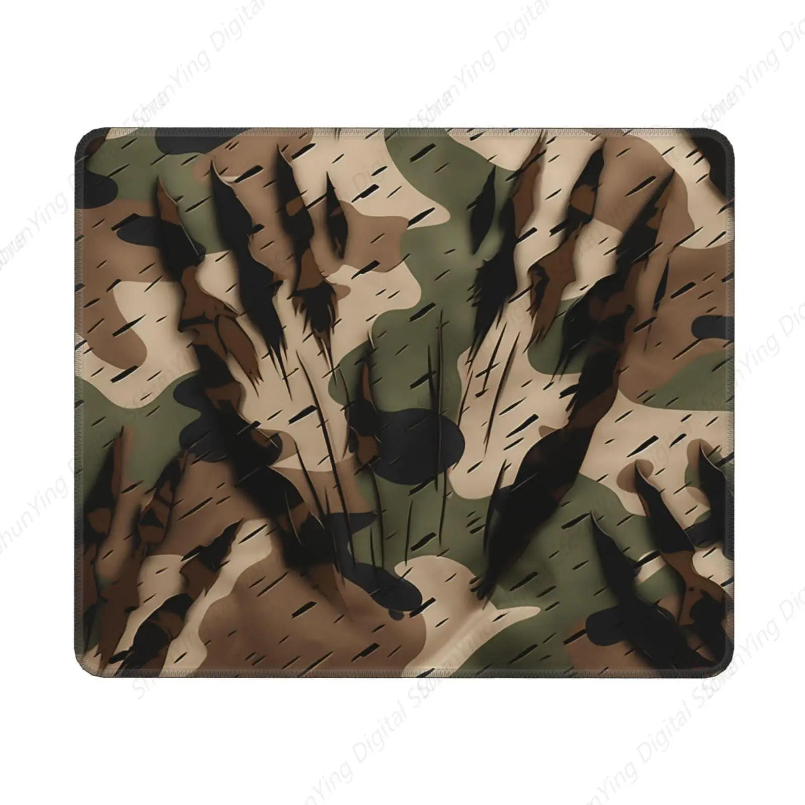 Mouse Pad Anti Slip Rubber Bottom Camouflage With Claw Print Pattern Mouse Pad For Men And Women Computer Games Mouse Pad