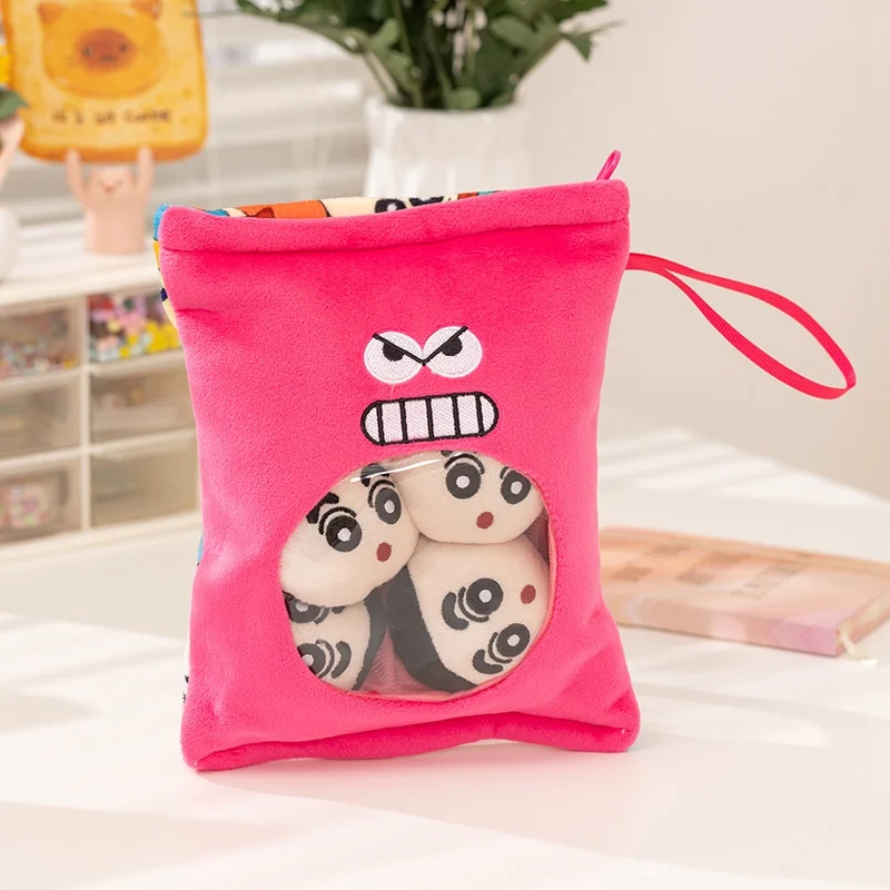 4 sztuki w 1 opakowaniu, pluszowe zabawki Crayon Shin-chan, kawaii miękkie pluszaki, prezent urodzinowy/świąteczny dla dziewcząt i chłopców, pluszaki z filmu.