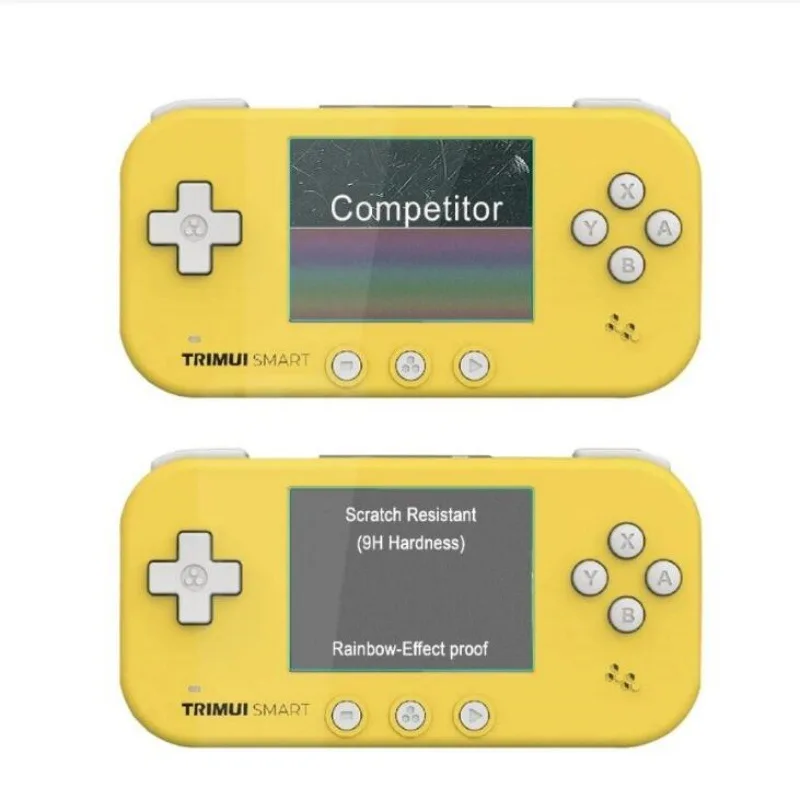 Dla Trimui inteligentna folia zabezpieczająca ekran 9H szkło hartowane folie zabezpieczające ekran o wysokiej rozdzielczości akcesoria do konsoli do gier