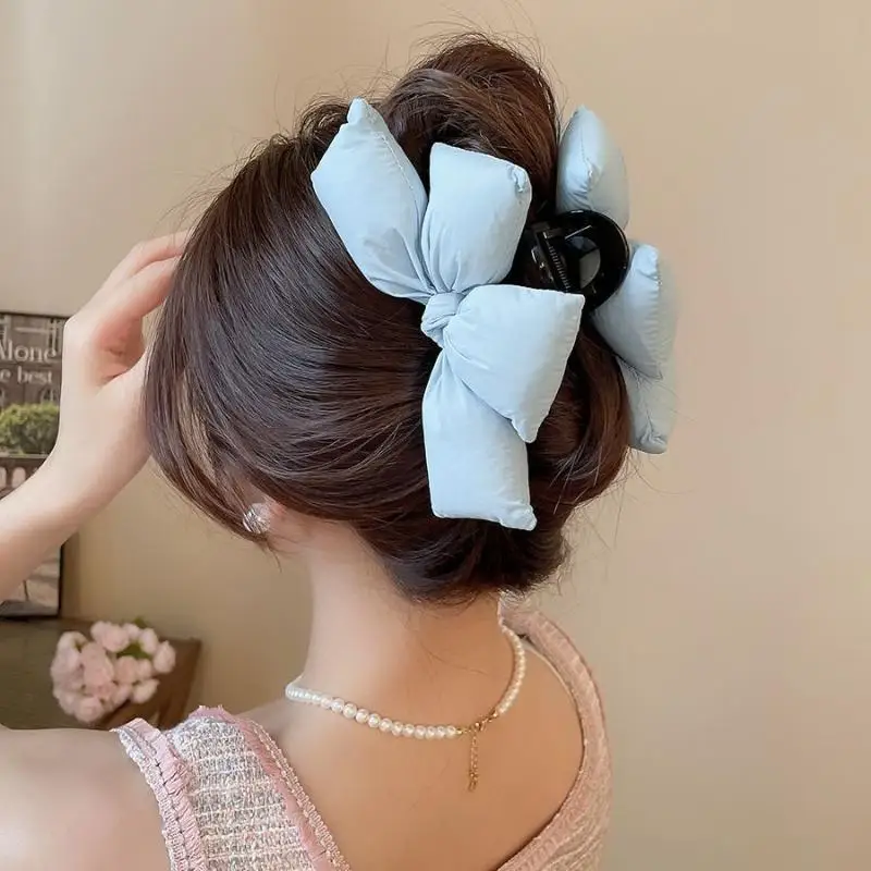 Dreidimensionale Schleifen-Prinzessinnen-Haarspange für Damen – Elegante Haarspange für den Hinterkopf, Haarklammer, Haifischclip – Detail 20