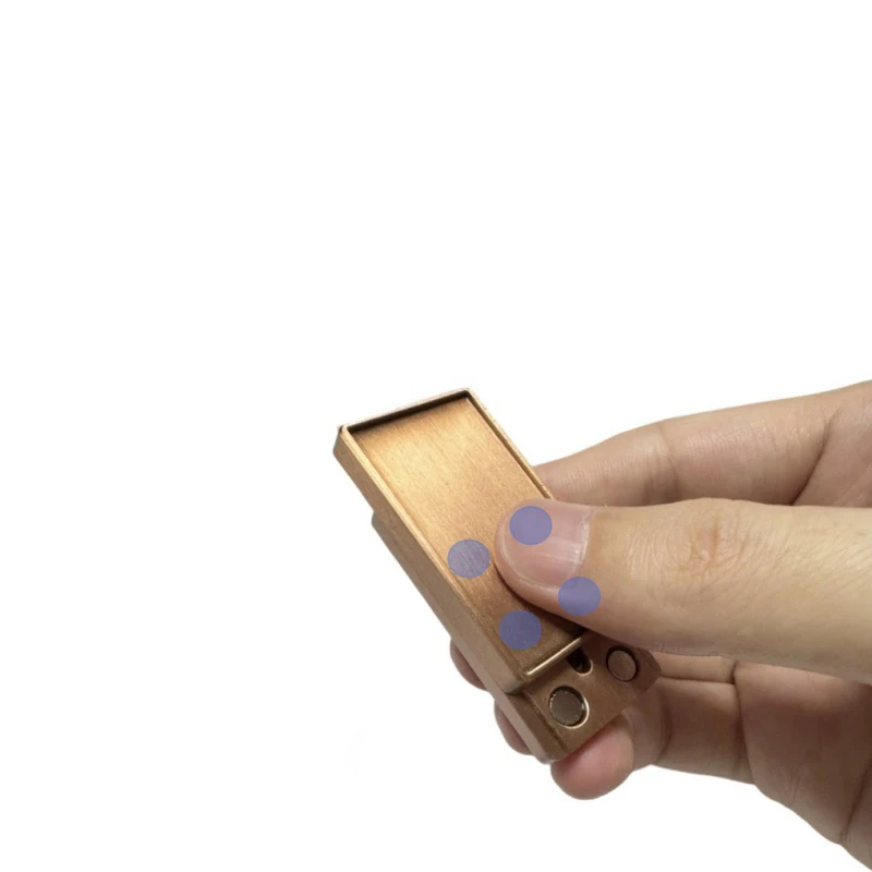 Curseur de décompression en métal, cartes à pousser magnétiques, jouet illimité, Fidget Slider EDC Fidget Spinner, outil tdah, jouets anti-Stress