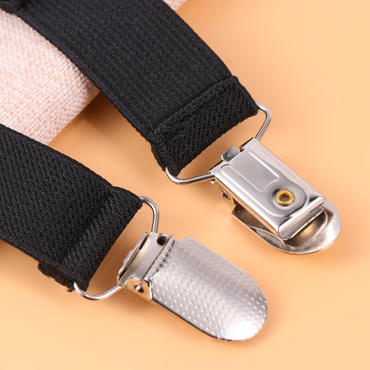 

6Pairs Bed Sheet Anti-Slip Clips Elastic Alloy Grippers Furniture Non-Slip Fasteners Smooth Sleek Secure Black