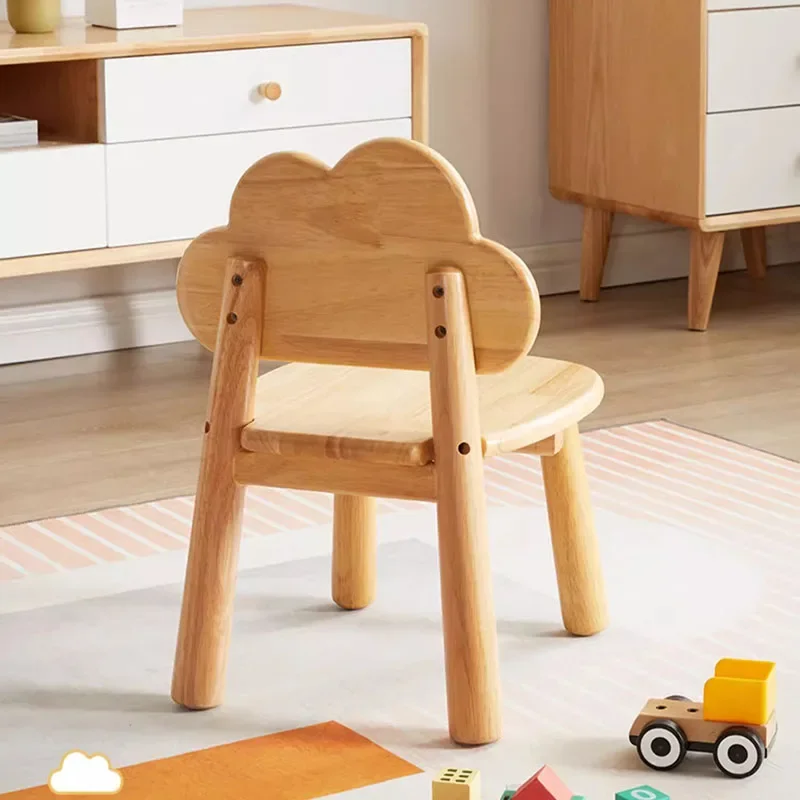 School Furniture Children Chairs Room Study Wooden Safety Seats Girl Designer Beach Growing Silla Infantil Auxiliary Kids JGY