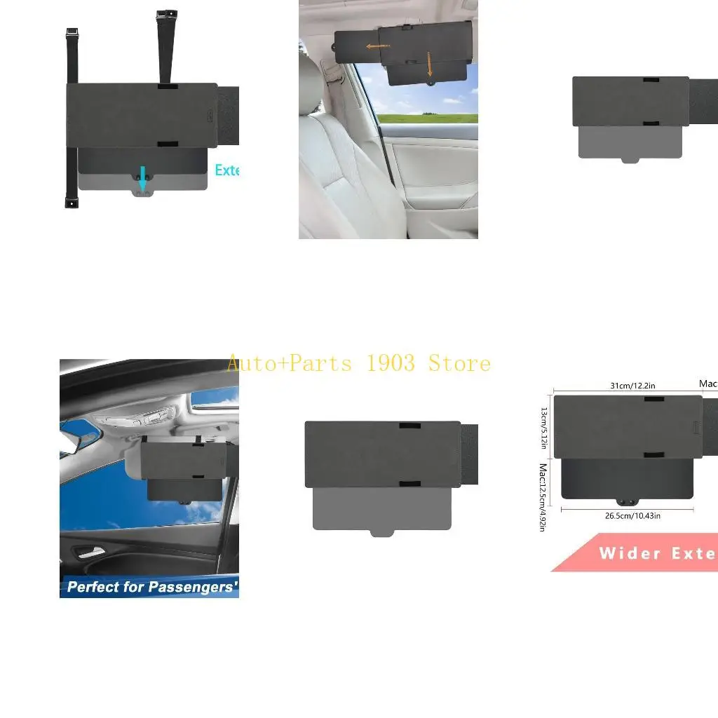 

E21C Vehicle for Sun Visor Extender for Sun Blocker Window Sunshade UV Rays Blocker U